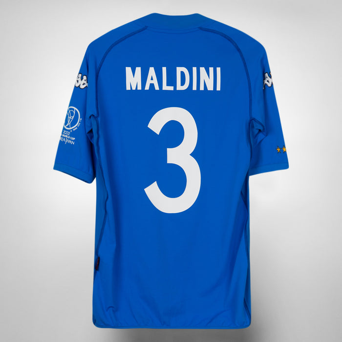 2000-2002 Italy Kappa Home Shirt #3 Paolo Maldini