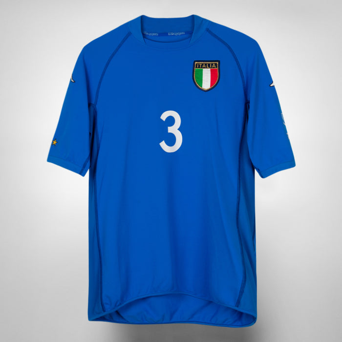2000-2002 Italy Kappa Home Shirt #3 Paolo Maldini