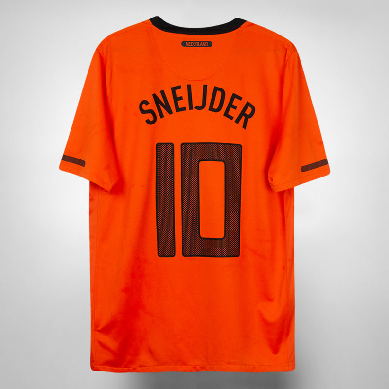 2010-2011 Netherlands Nike Home Shirt #10 Wesley Sneijder