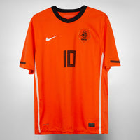 2010-2011 Netherlands Nike Home Shirt #10 Wesley Sneijder