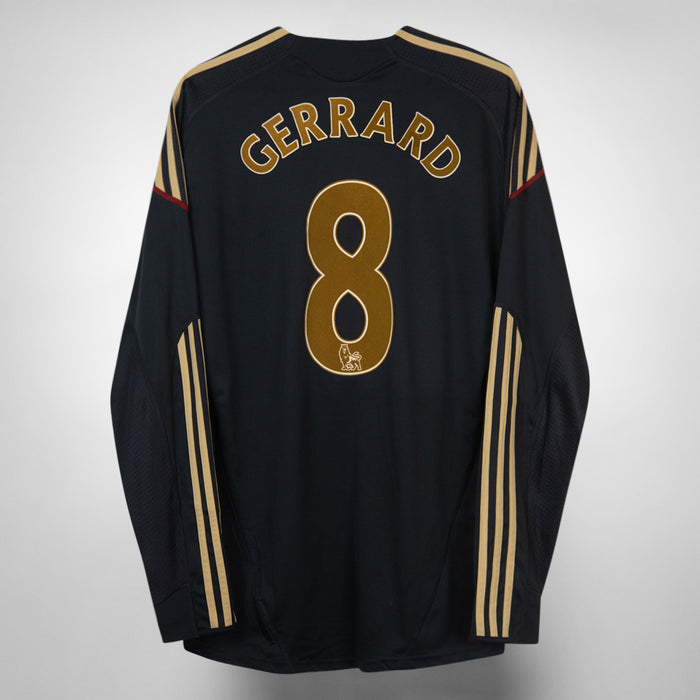 2009-2010 Liverpool Adidas Away Shirt #8 Steven Gerrard