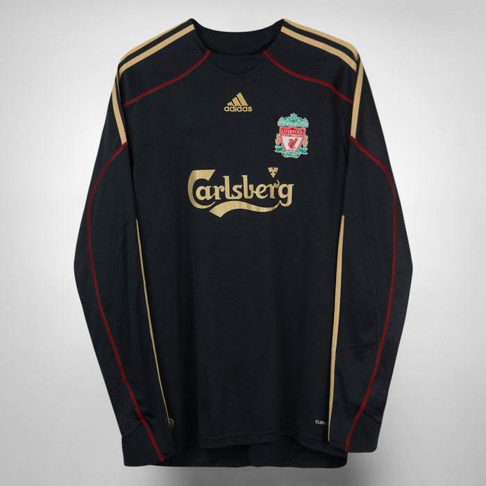 2009-2010 Liverpool Adidas Away Shirt #8 Steven Gerrard