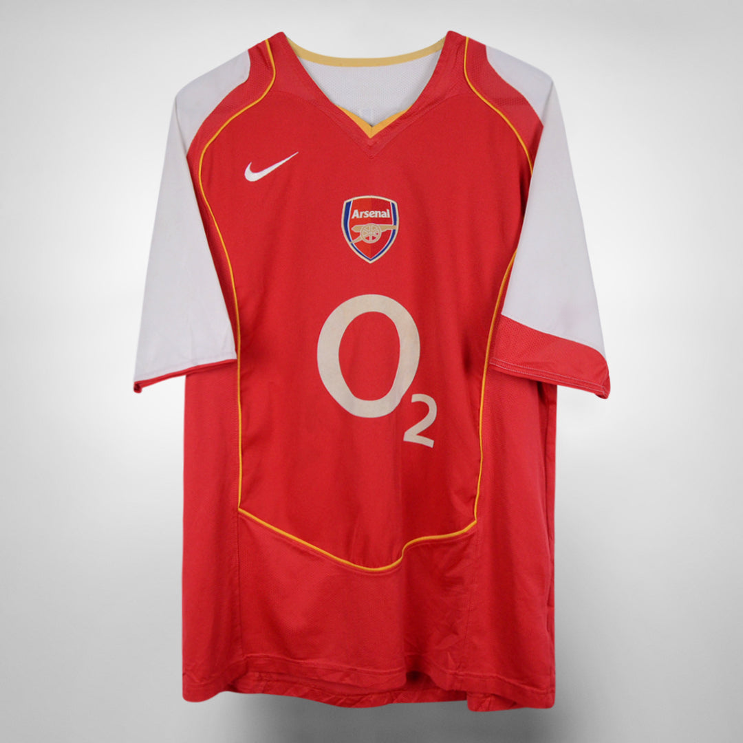 2004-2005 Arsenal Nike Home Shirt #10 Dennis Bergkamp - Marketplace