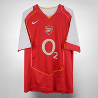 2004-2005 Arsenal Nike Home Shirt #10 Dennis Bergkamp - Marketplace