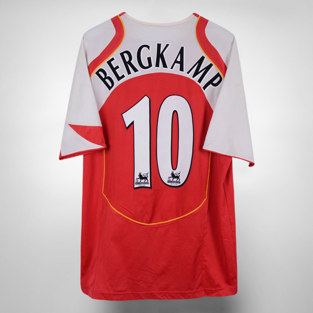 2004-2005 Arsenal Nike Home Shirt #10 Dennis Bergkamp - Marketplace