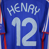2006-2007 France Adidas Home Shirt #12 Thierry Henry - Marketplace