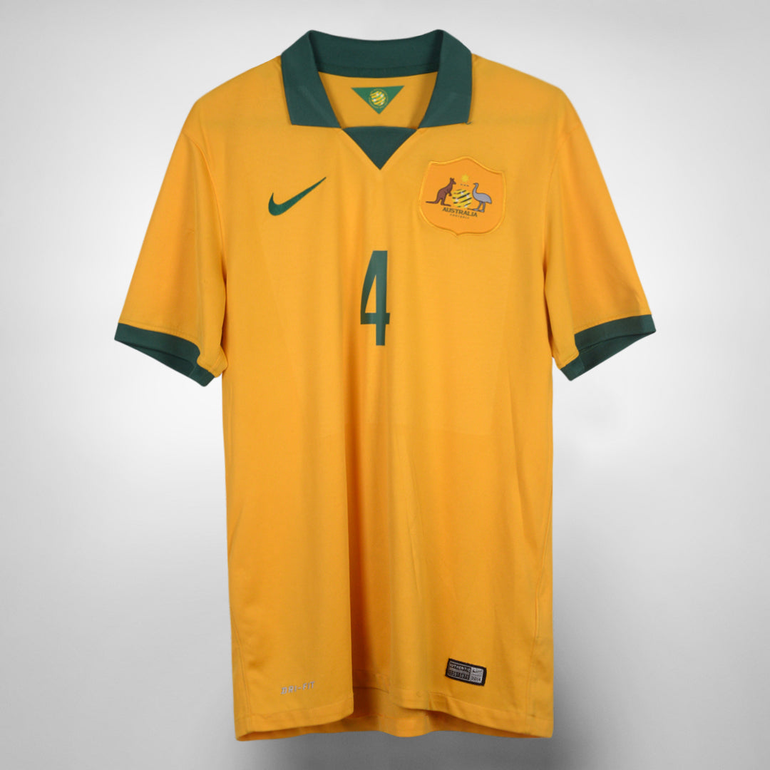 2014-2015 Australia Nike Home Shirt #4 Tim Cahill