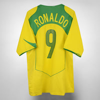 2004-2005 Brazil Nike Home Shirt #9 Ronaldo Nazario - Marketplace