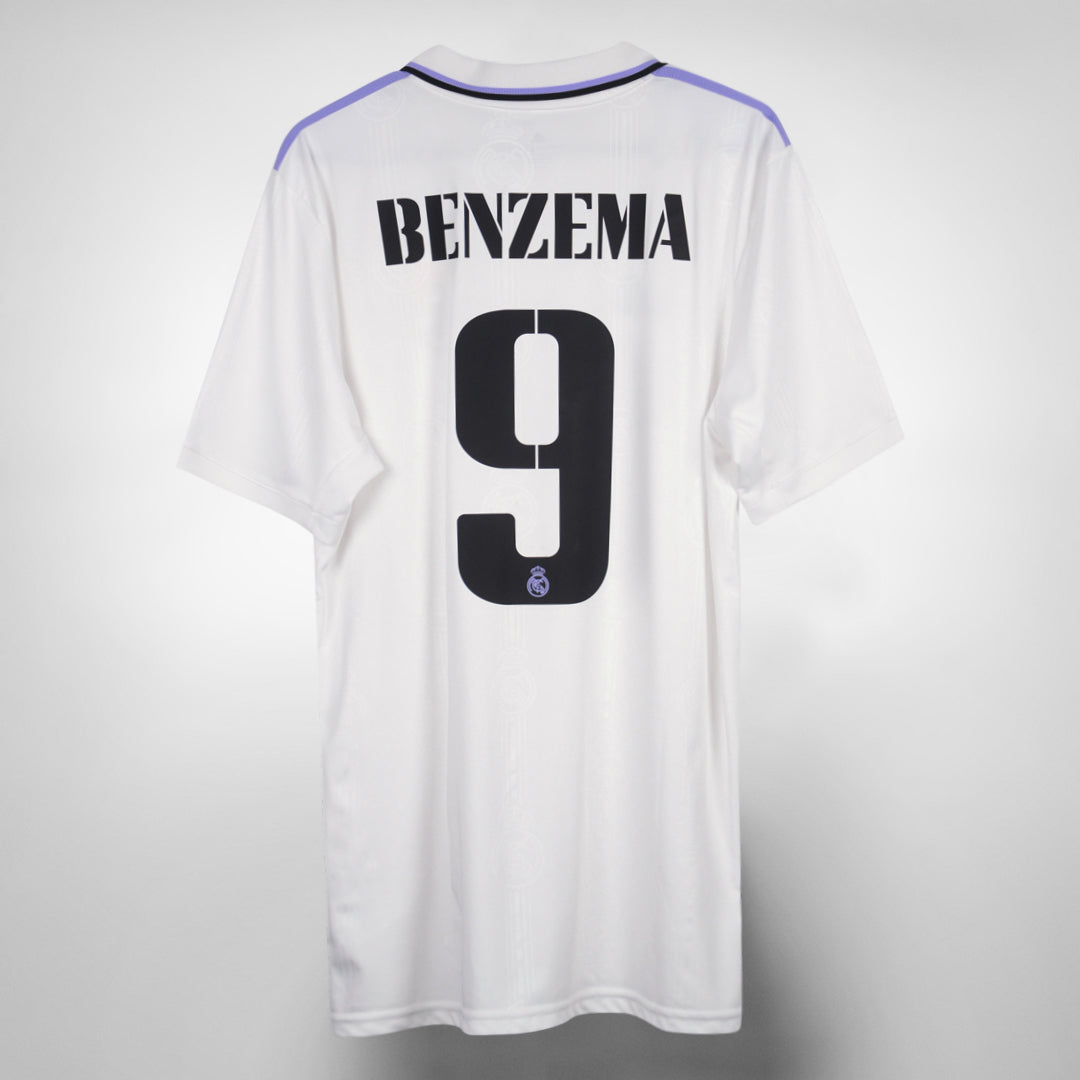 2022-2023 Real Madrid Adidas Home Shirt #9 Karim Benzema - Marketplace