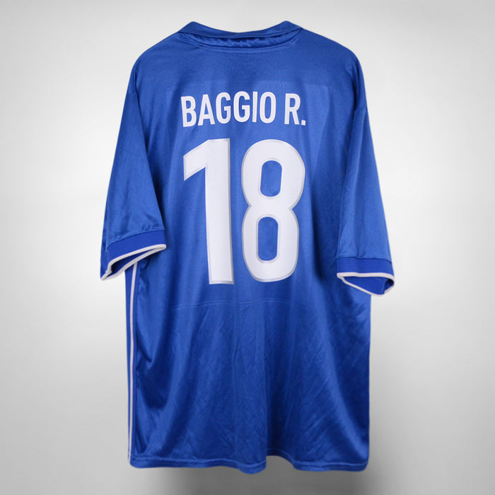1998-1999 Italy Nike Home Shirt #18 Roberto Baggio - Marketplace