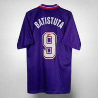 1996-1997 Fiorentina Reebok Home Shirt #9 Gabriel Batistuta