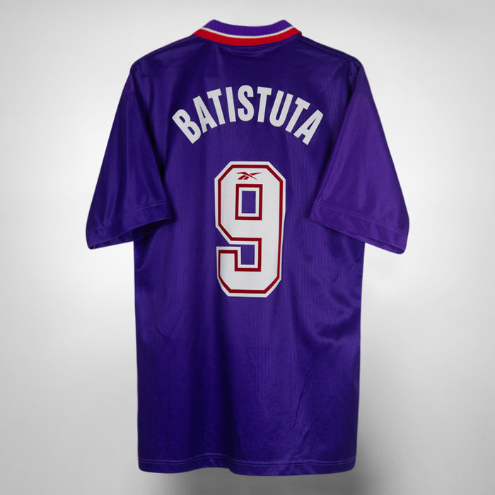 1996-1997 Fiorentina Reebok Home Shirt #9 Gabriel Batistuta