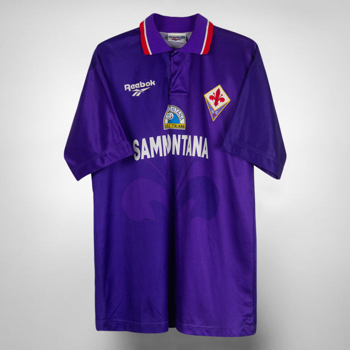 1996-1997 Fiorentina Reebok Home Shirt #9 Gabriel Batistuta