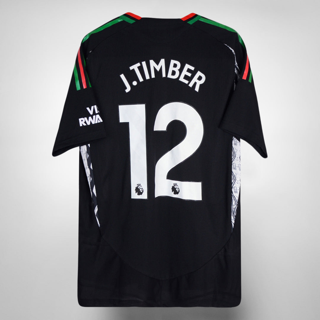 2024-2025 Arsenal Adidas Player Spec BNWT Away Shirt #12 Jurrien Timber - Marketplace