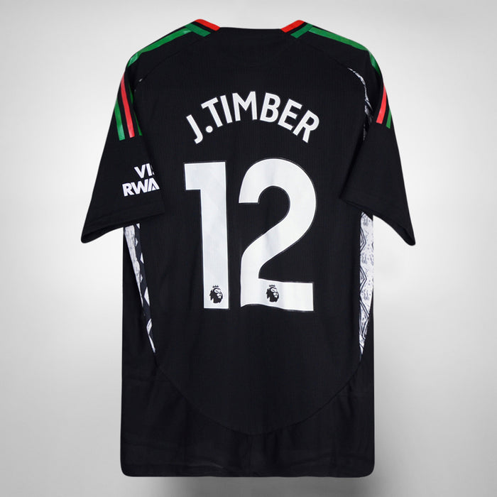 2024-2025 Arsenal Adidas Player Spec BNWT Away Shirt #12 Jurrien Timber - Marketplace