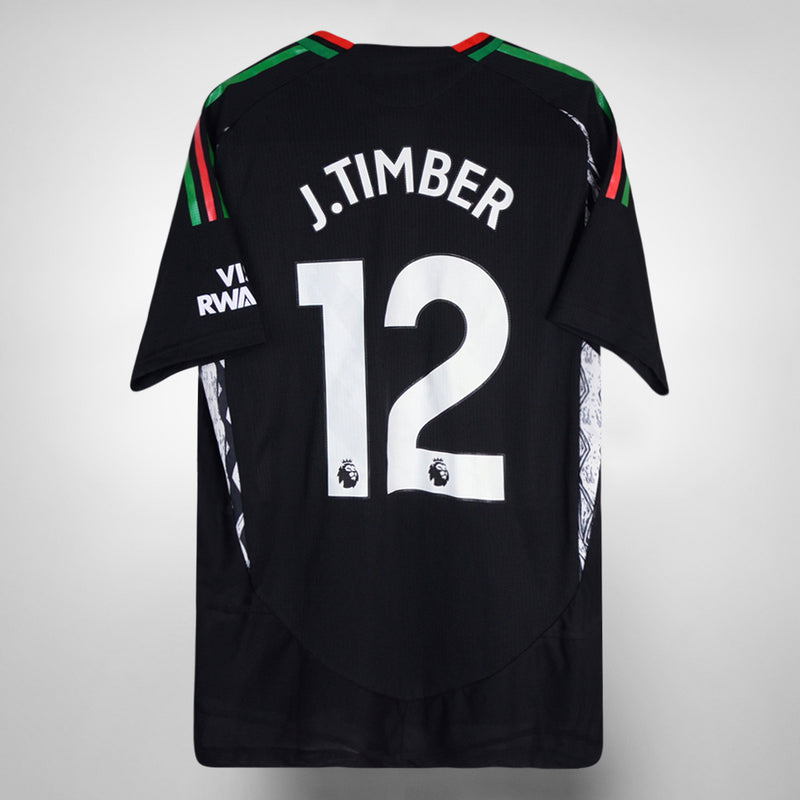 2024-2025 Arsenal Adidas Player Spec BNWT Away Shirt #12 Jurrien Timber - Marketplace