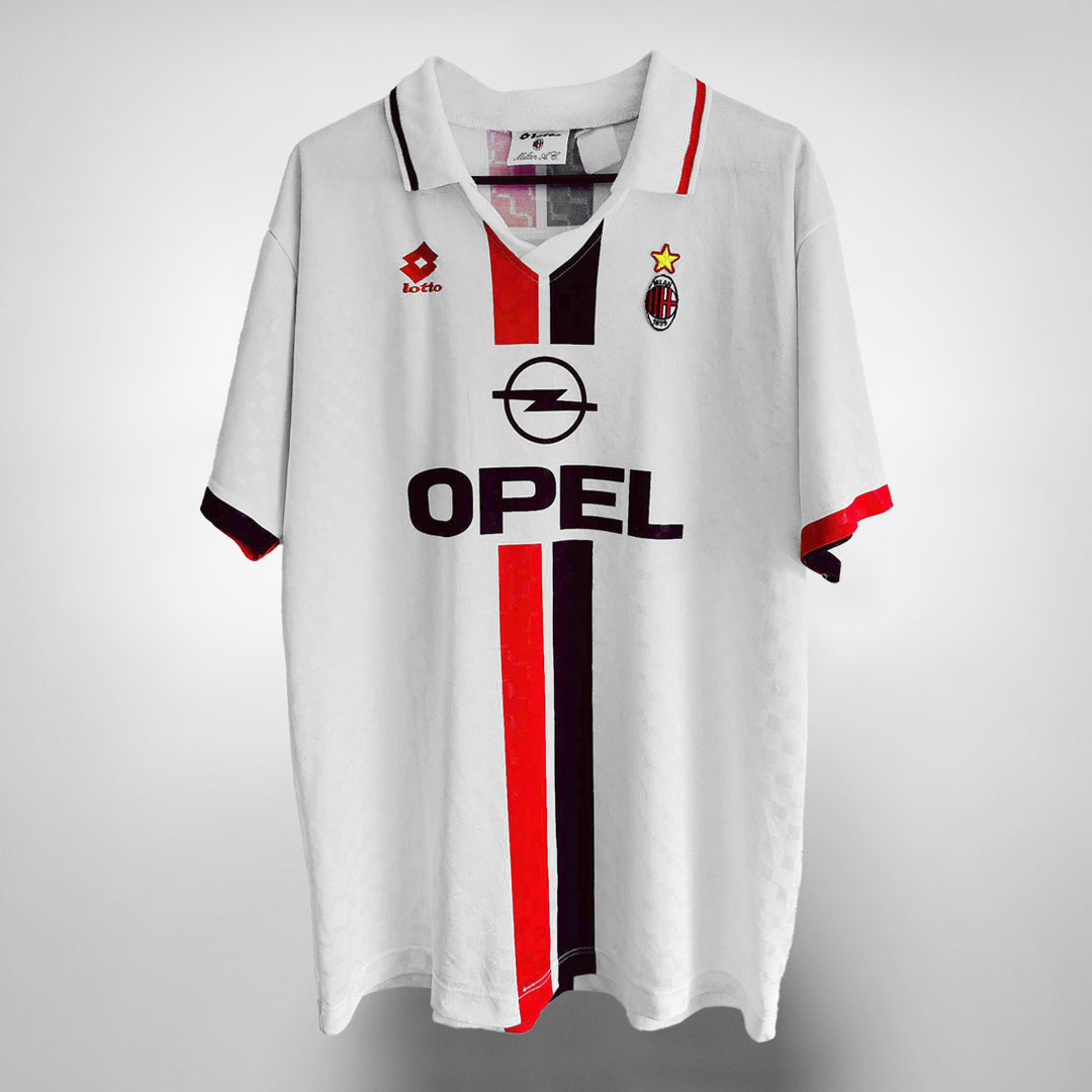 1995-1996 AC Milan Lotto Away Shirt #3 Paolo Maldini - Marketplace