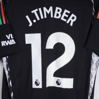 2024-2025 Arsenal Adidas Player Spec BNWT Away Shirt #12 Jurrien Timber - Marketplace