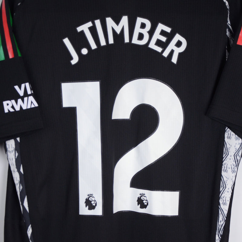 2024-2025 Arsenal Adidas Player Spec BNWT Away Shirt #12 Jurrien Timber - Marketplace