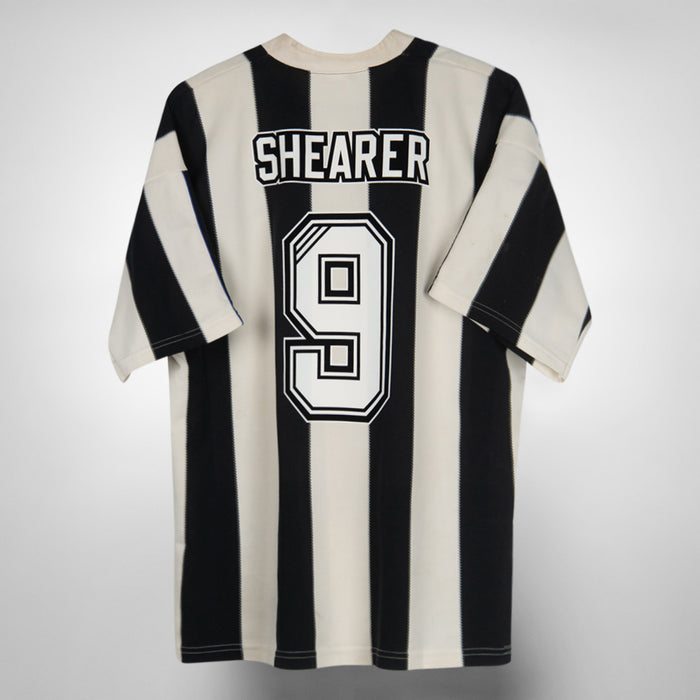 1995-1996 Newcastle United Adidas Home Shirt #9 Alan Shearer