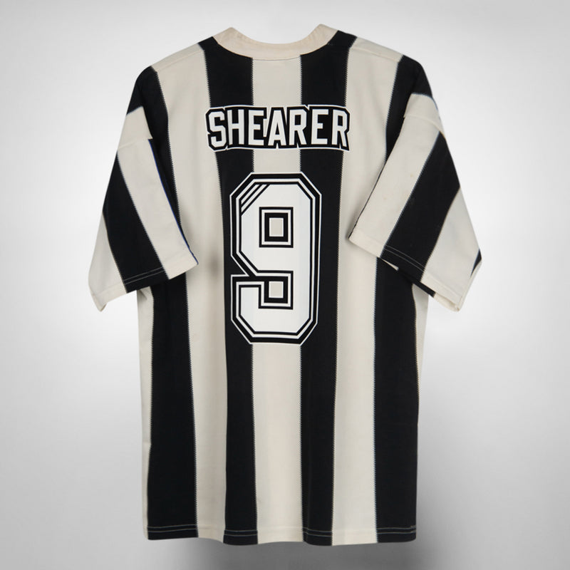 1995-1996 Newcastle United Adidas Home Shirt #9 Alan Shearer