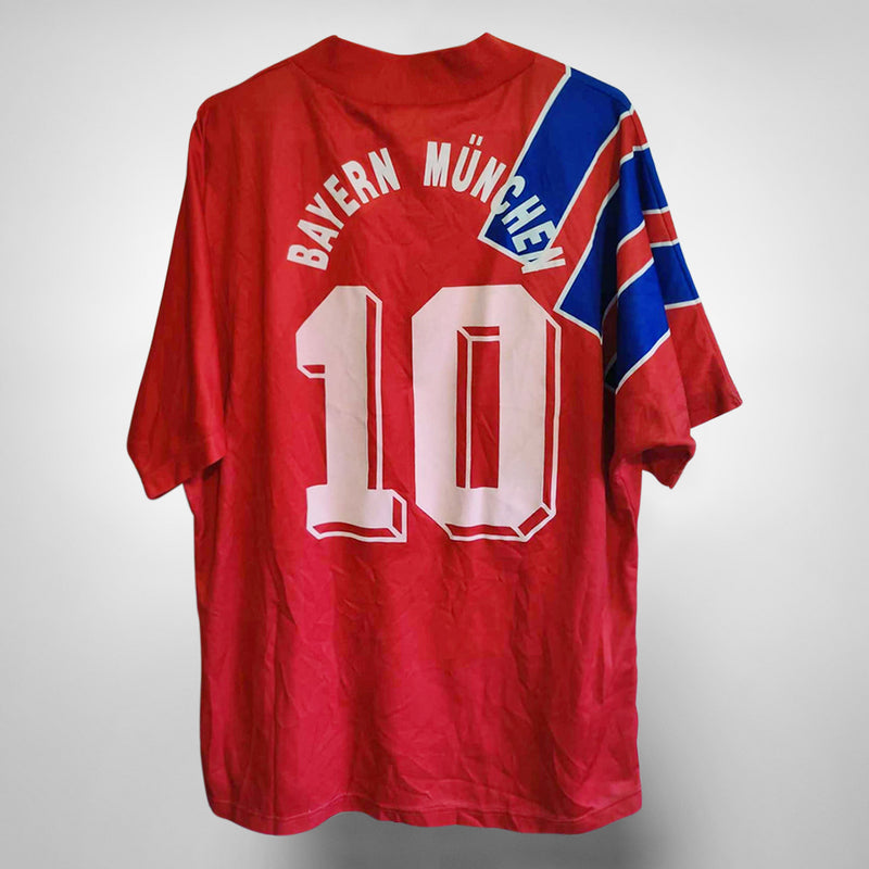 1991-1993 Bayern Munich Adidas Home Shirt #10 Stefan Effenberg - Marketplace
