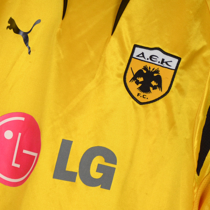 2007-2008 AEK Athens Puma Player Spec Home Shirt #10 Rivaldo - Marketplace