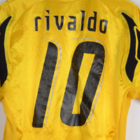 2007-2008 AEK Athens Puma Player Spec Home Shirt #10 Rivaldo - Marketplace