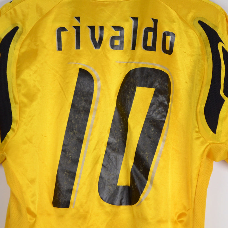 2007-2008 AEK Athens Puma Player Spec Home Shirt #10 Rivaldo - Marketplace