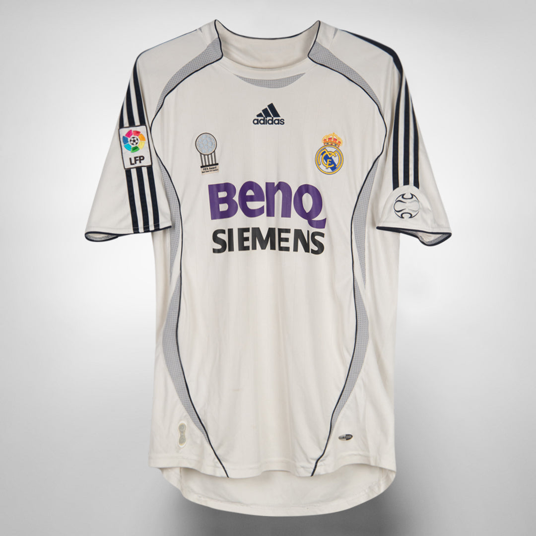 2006-2007 Real Madrid Adidas Home Shirt #23 David Beckham