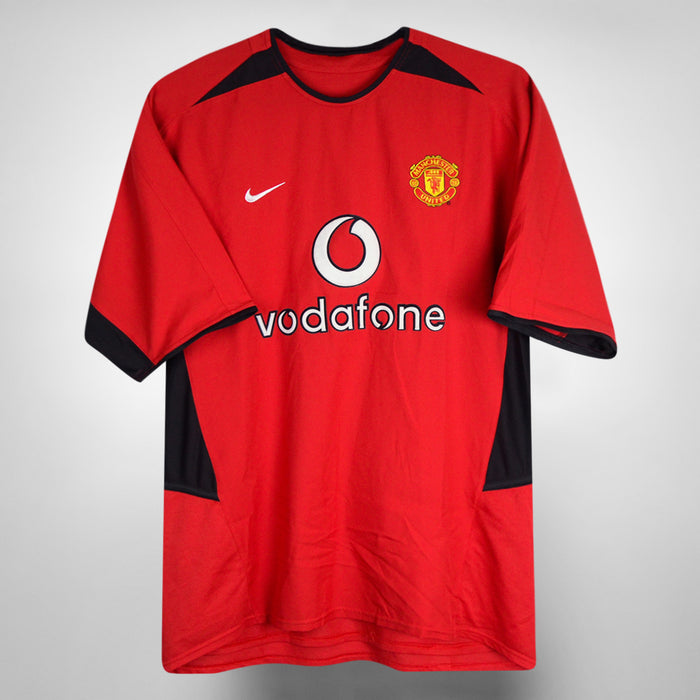 2002-2004 Manchester United Home Shirt #7 David Beckham - Marketplace