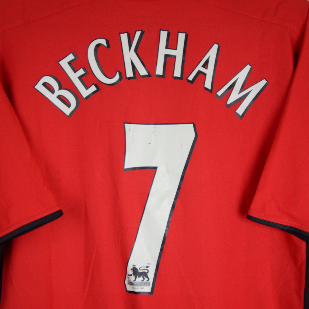 2002-2004 Manchester United Home Shirt #7 David Beckham - Marketplace