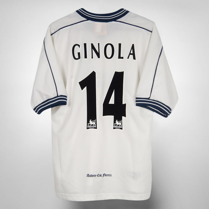 1997-1999 Tottenham Hotspur Pony Home Shirt #14 David Ginola