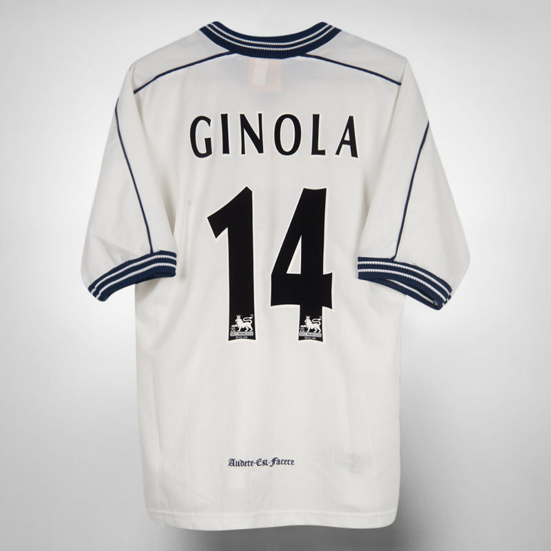 1997-1999 Tottenham Hotspur Pony Home Shirt #14 David Ginola