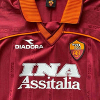 1999-2000 AS Roma Diadora Home Shirt #8 Nakata - Marketplace