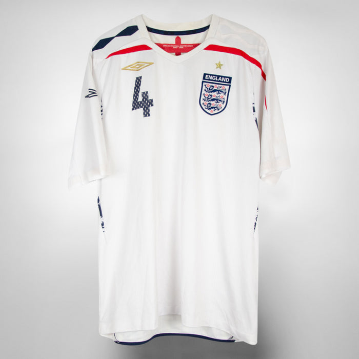 2007-2009 England Umbro Home Shirt #4 Steven Gerrard - Marketplace