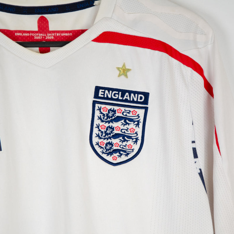 2007-2009 England Umbro Home Shirt #4 Steven Gerrard - Marketplace