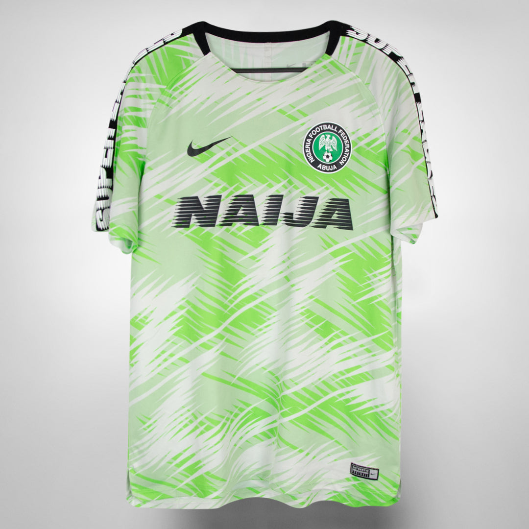 2018-2019 Nigeria Nike Pre Match Shirt - Marketplace