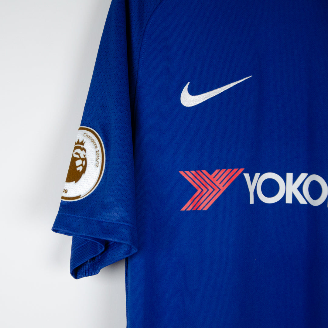 2017-2018 Chelsea Nike Home Shirt #10 Eden Hazard - Marketplace