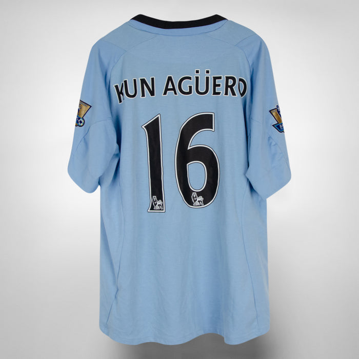 2012-2013 Manchester City Umbro Home Shirt #16 Sergio Kun Aguero - Marketplace