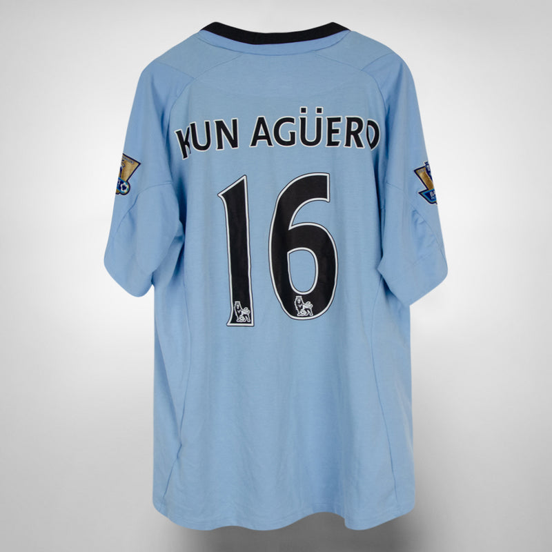 2012-2013 Manchester City Umbro Home Shirt #16 Sergio Kun Aguero - Marketplace