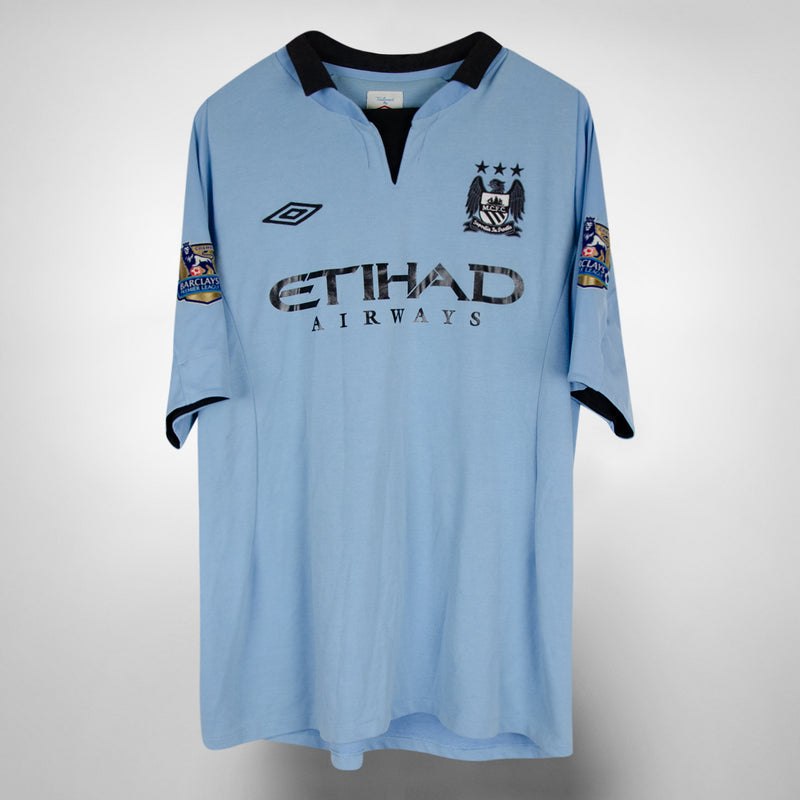 2012-2013 Manchester City Umbro Home Shirt #16 Sergio Kun Aguero - Marketplace