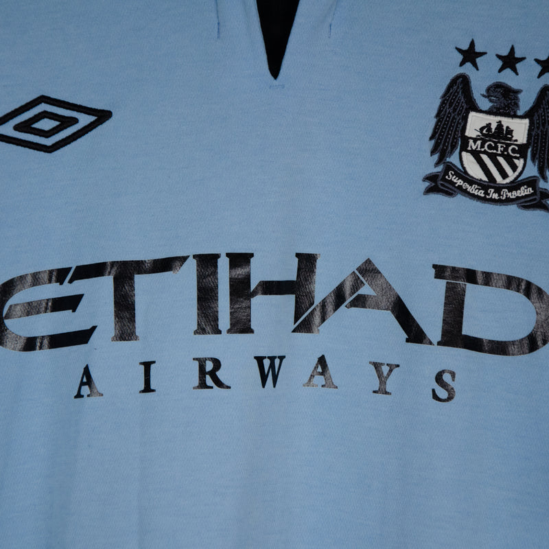 2012-2013 Manchester City Umbro Home Shirt #16 Sergio Kun Aguero - Marketplace