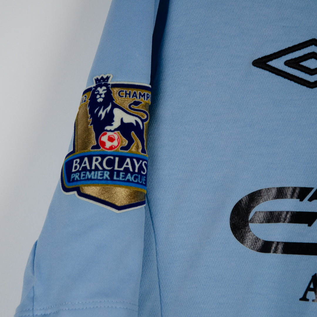 2012-2013 Manchester City Umbro Home Shirt #16 Sergio Kun Aguero - Marketplace