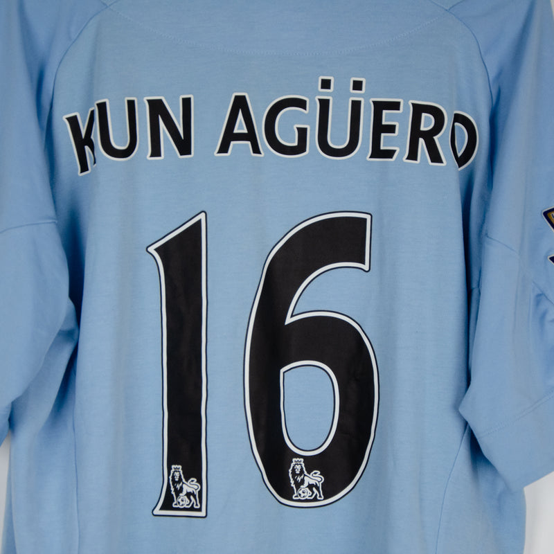 2012-2013 Manchester City Umbro Home Shirt #16 Sergio Kun Aguero - Marketplace