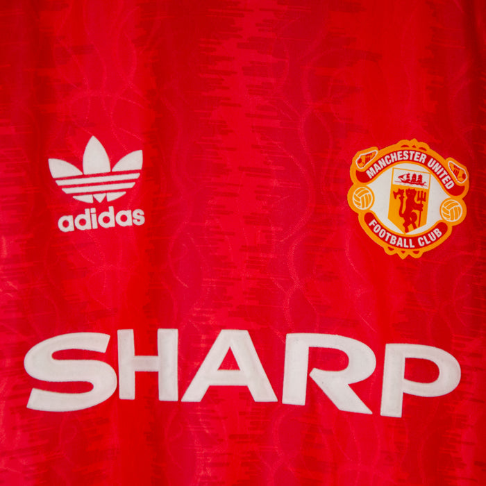 1990-1992 Manchester United Adidas Home Shirt (2022 Adidas Originals Remake) - Marketplace