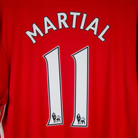 2016-2017 Manchester United Adidas Home Shirt #11 Anthony Martial - Marketplace