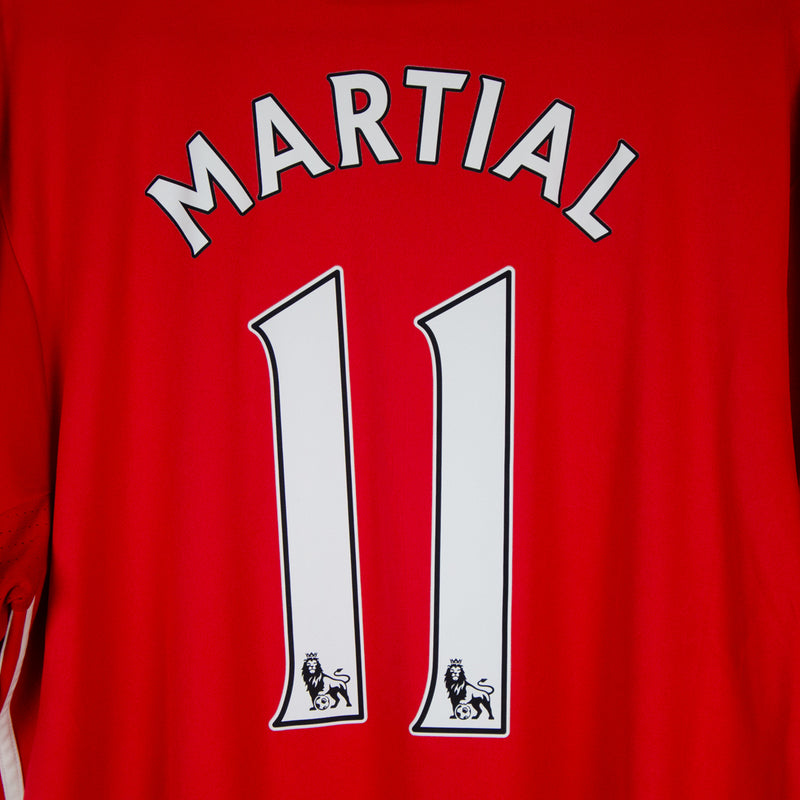 2016-2017 Manchester United Adidas Home Shirt #11 Anthony Martial - Marketplace