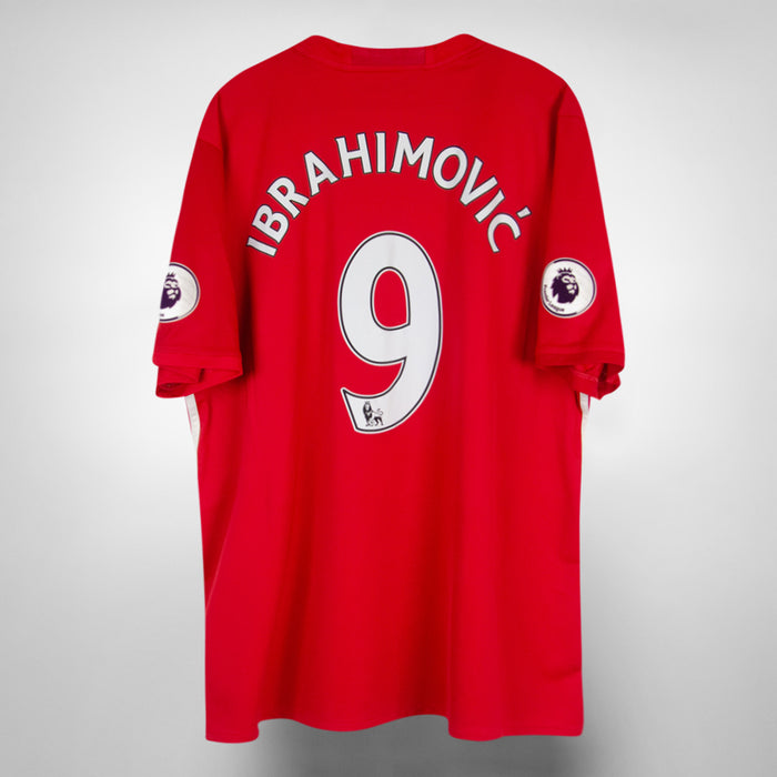 2016-2017 Manchester United Adidas Home Shirt #9 Zlatan Ibrahimovic - Marketplace