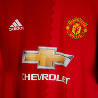 2016-2017 Manchester United Adidas Home Shirt #9 Zlatan Ibrahimovic - Marketplace